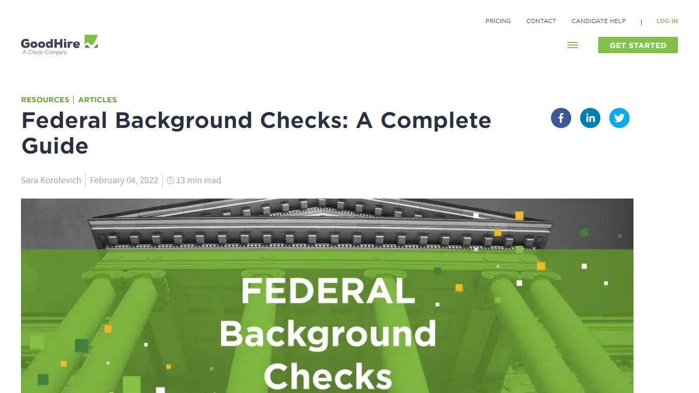Federal Background Checks | GoodHire